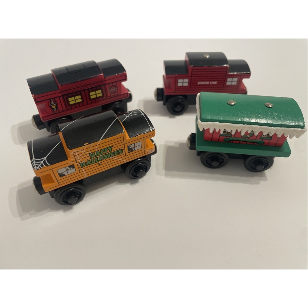 Thomas & Friends Wooden Railway Caboose lot! Halloween, Winter, Musical, Sodor